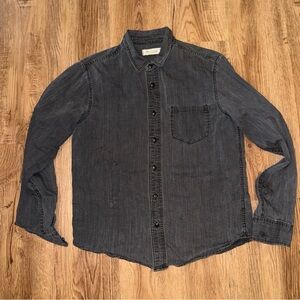 Madewell women’s dark  gray  Casual Button Down Shirt